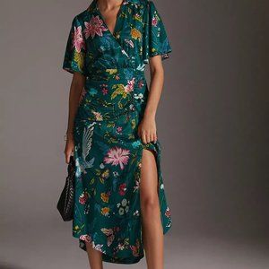 Anthropologie Maeve Buttonfront Shirt Dress Size 8